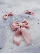 Handmade Pearl Soft Girl Elegant Cute Versatile Sweet Lolita Bowknot Accessories Brooch Set