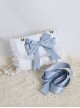 Fairy Style Handmade Doll Sense White Lace Satin Bowknot Sweet Lolita Pearl Chain Shoulder Handbag