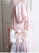 Fairy Style Handmade Doll Sense White Lace Satin Bowknot Sweet Lolita Pearl Chain Shoulder Handbag