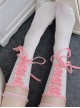 Spring Summer Slightly Transparent Contrasting Colors Lace Tie Bowknot Fashion Sweet Lolita Mid Calf Socks