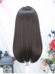 Black Long Straight Brown Simulate Nature Ladylike Temperament Daily Classic Lolita Full Head Wig