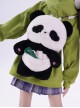 Panda Hug Bamboo Series Cute Chinese Style Black White Panda Doll Bag Multifunctional Kawaii Fashion Large Size Plush Backpack