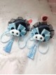 Chinese Style Lolita Chunli Cute Panda Bowknot Meatball Head Cheongsam Fringe Hairpin