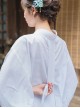 Autumn Winter M Size White Inner Layer Japanese Style Women Yukata Kimono Kawaii Fashion Classic Formal Bottoming Shirt