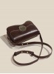 Vintage Elegant Fashionable Versatile Crossbody Commuting Round Metal Buckle College Style School Lolita Bag