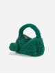 Autumn Winter Cylinder Package Shape Lively High Saturation Fur Ball Pendant Furry Kawaii Fashion Handbag Crossbody Bag