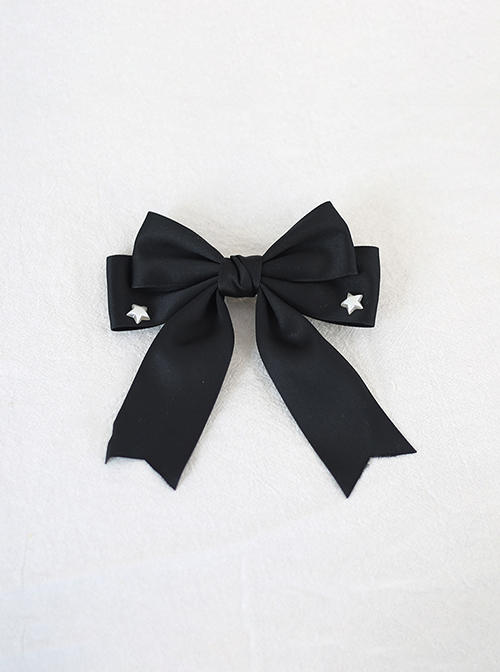 Pearl Star Buckle Exquisite Dialy Versatile Large Double Layer Bowknot Tie Accessory Uniform Brooch