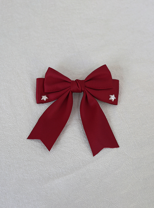 Pearl Star Buckle Exquisite Dialy Versatile Large Double Layer Bowknot Tie Accessory Uniform Brooch