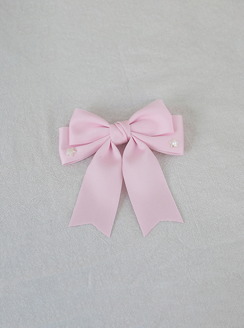 Pearl Star Buckle Exquisite Dialy Versatile Large Double Layer Bowknot Tie Accessory Uniform Brooch