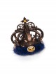 Plush Bottom Base Classic Lolita Exquisite Jewelry Accessories Gemstone Alloy Pumpkin Crown