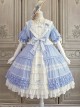 Sunflower Lapel Youthful Sunny Pastoral Style Fresh Cute Bowknot Lace Ruffles Classic Lolita Short Sleeves Dress