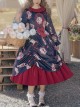 Sheep Berry Rabbit Series Velvet Satin Gray Purple Wine Red Cute Lamb Loose Fairytale Classic Lolita Long Sleeves Dress OP