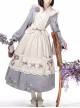 Pharmacy In The Clouds Series Chinese Style Han Elements Forest Vibes Gentle Sweet Light Purple Lolita Dress Apricot Overskirt Two Piece Set