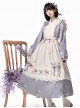 Pharmacy In The Clouds Series Chinese Style Han Elements Forest Vibes Gentle Sweet Light Purple Lolita Dress Apricot Overskirt Two Piece Set