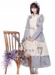 Pharmacy In The Clouds Series Chinese Style Han Elements Forest Vibes Gentle Sweet Light Purple Lolita Dress Apricot Overskirt Two Piece Set