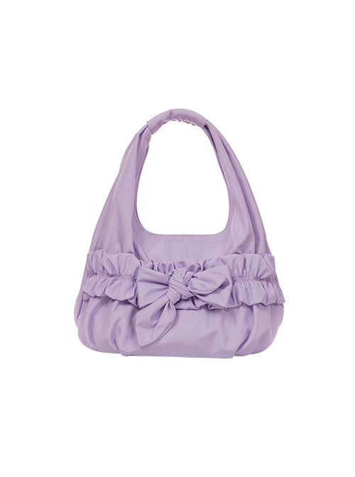 Small Flower Basket Series Versatile Large Capacity Sweet Cute Bowknot Soft Fabric Armpit Hand Held Lolita Bag