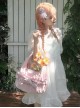 Small Flower Basket Series Versatile Large Capacity Sweet Cute Bowknot Soft Fabric Armpit Hand Held Lolita Bag