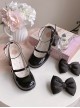 Semi Cooked Icing Sugar Series Gradient Blush Fluffy Satin Bowknot Sweet Cute High Heeled Lolita Shoes