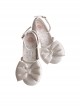 Semi Cooked Icing Sugar Series Gradient Blush Fluffy Satin Bowknot Sweet Cute High Heeled Lolita Shoes