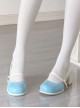 Semi Cooked Icing Sugar Series Gradient Blush Fluffy Satin Bowknot Sweet Cute High Heeled Lolita Shoes