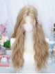 Fantasy Series Milk Tea Golden Daily Lace Mid Split Long Curls Sweet Lolita Full Head Wig