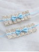 Simple Elegant Handmade Versatile Pure Cotton Lace Cute Bowknot Lolita Cuffs