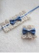 Simple Elegant Handmade Versatile Pure Cotton Lace Cute Bowknot Lolita Cuffs