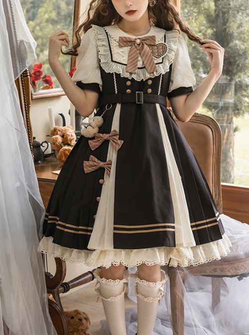 Chocolate Workshop Series Summer Elegant Daily Short Sleeves Sweet Lolita Dress Op