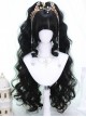 Secret Series Oil Painting Style Black Roman Roll Double Ponytail Curly Sweet Lolita Full Head Wig