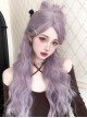 Wisteria Color Elegant Temperament Stylish Long Curly Hair Sweet Lolita Full Head Mid Split Wig