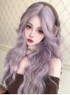 Wisteria Color Elegant Temperament Stylish Long Curly Hair Sweet Lolita Full Head Mid Split Wig