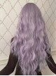 Wisteria Color Elegant Temperament Stylish Long Curly Hair Sweet Lolita Full Head Mid Split Wig