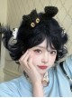 Graphite Blue Playful Bobo Short Cute Fluffy Lively Curly Hair Sweet Lolita Full Head Wig