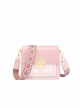 Pink Sweet Trendy Versatile Ins Wide Shoulder Strap Miffy Metal Buckle Kawaii Fashion Small Square Bag