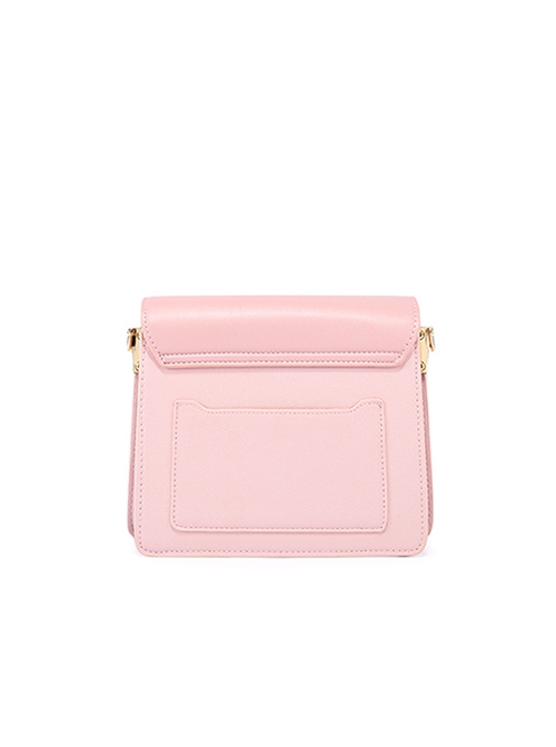 Pink Sweet Trendy Versatile Ins Wide Shoulder Strap Miffy Metal Buckle Kawaii Fashion Small Square Bag
