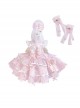 Ice Snow Galaxy Palace Princess Baby Cute Puffy Birthday Party Bowknot Lace Sweet Lolita Dress JSK