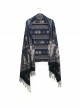 The Monte Cristo Earl Rabbit Series Dark Blue British Style Gothic Lolita Imitation Cashmere Thin Double Sides Scarf