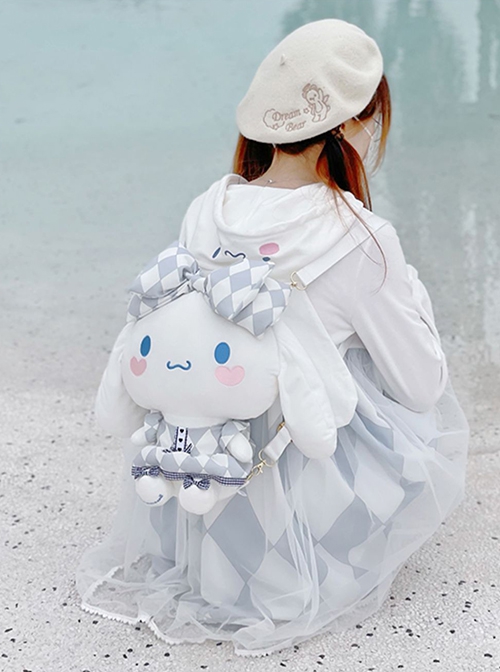 The Big Ears Dog Series Blue White Jade Cinnamon Dog Peripherals Sanrio Sweet Lolita Doll Backpack Bag