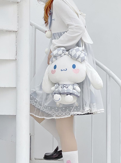 The Big Ears Dog Series Blue White Jade Cinnamon Dog Peripherals Sanrio Sweet Lolita Doll Backpack Bag