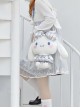 The Big Ears Dog Series Blue White Jade Cinnamon Dog Peripherals Sanrio Sweet Lolita Doll Backpack Bag