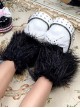 Spicy Small Bones Series Japanese Round Toe Thick Bottom Cool Harajuku Punk Style Plush Bone Rivet Uniform Shoes