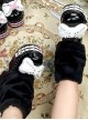 Spicy Small Bones Series Japanese Round Toe Thick Bottom Cool Harajuku Punk Style Plush Bone Rivet Uniform Shoes