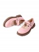 Round Dance Cookie Series Daily Cute Genuine Leather Shallow Sweet Lolita Mary Jane Round Toe Flat Uniform Shoes