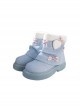 Ponyo baby series Sweet spicy vintage denim two wear plus velvet plush love sweet Lolita short boots