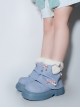 Ponyo baby series Sweet spicy vintage denim two wear plus velvet plush love sweet Lolita short boots