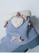 Ponyo baby series Sweet spicy vintage denim two wear plus velvet plush love sweet Lolita short boots