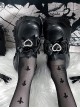 Japanese Harajuku Style Sweet Spicy Cool Black Dad Shoes Punk Gothic Uniform Platform Shoes