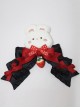 Versatile Daily Ruffles Lace Polka Dots Bowknot Strawberry Sweet Lolita Plush Bunny Hairpin