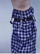 Cross Pendant Landmine Girl Subculture Harajuku Style Handmade Small Plaid Sweet Lolita Long Tube Leg Covers