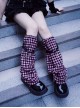 Cross Pendant Landmine Girl Subculture Harajuku Style Handmade Small Plaid Sweet Lolita Long Tube Leg Covers